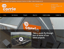 Tablet Screenshot of corrieconstruction.com